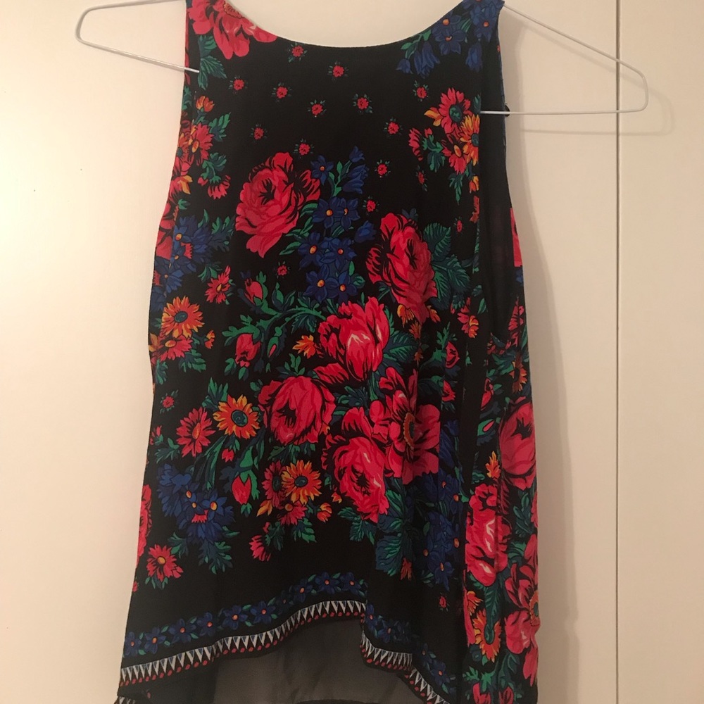 Zara floral tank NWOT